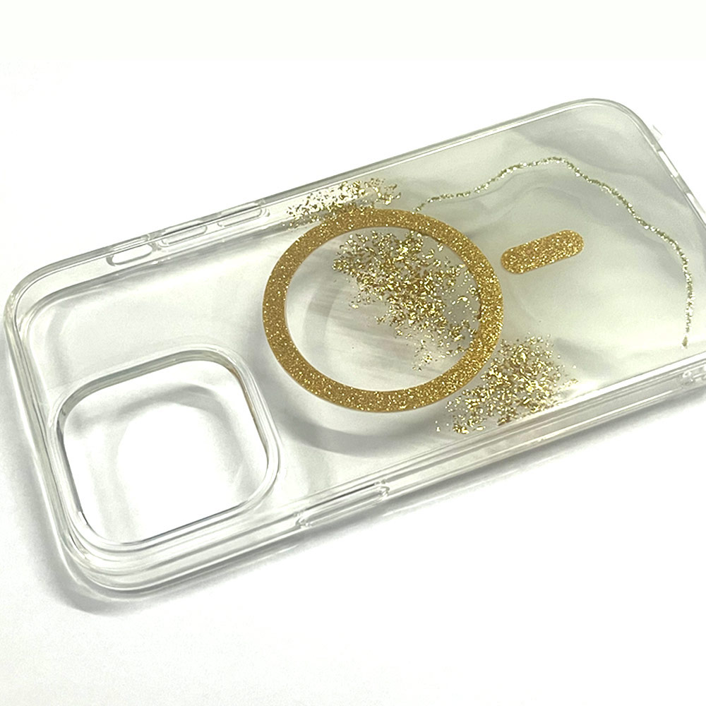 Picture of Apple iPhone 15 Pro Max 6.7 Case | Red Design Choices Starlight Shining Magnetic Magsafe Compatible Case for Apple iPhone 15 Pro Max 6.7 (Gold White Marble)
