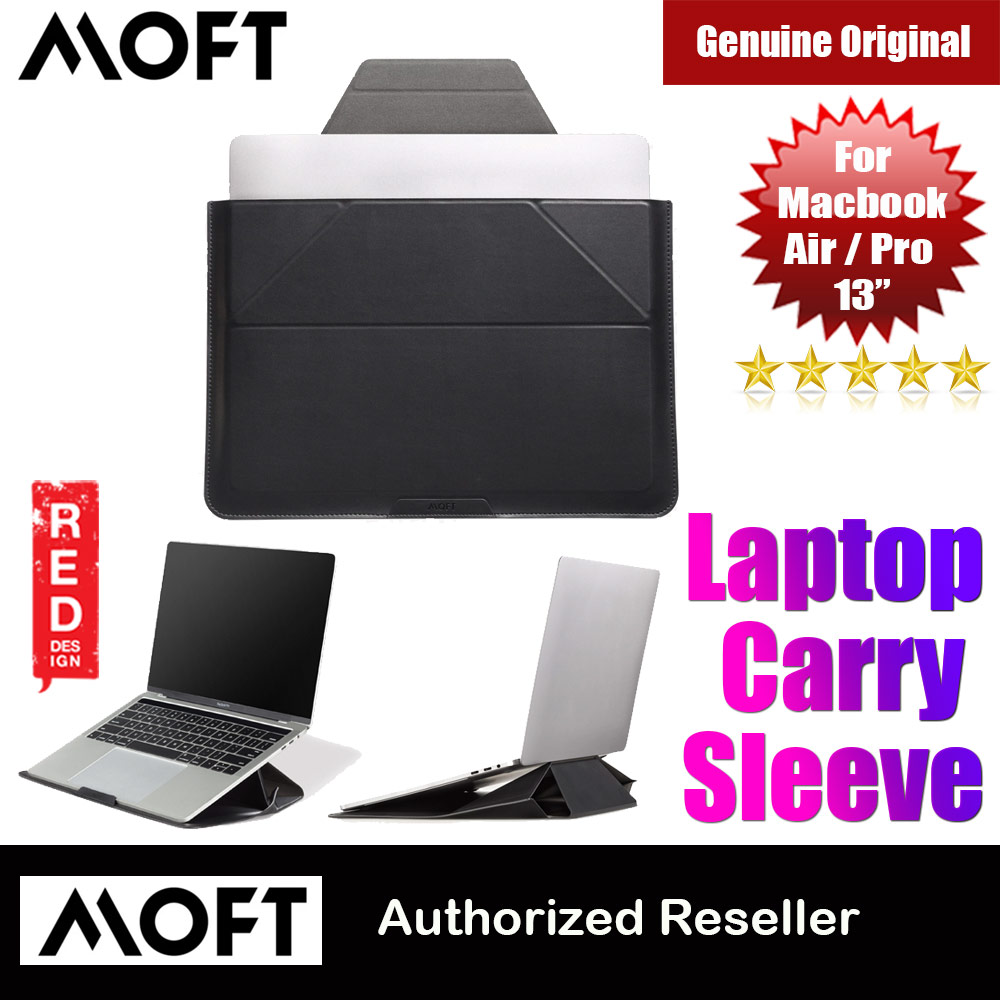 Picture of MOFT Carry Sleeve Standable Design PU Leather for Macbook Air 13 M1 2020 2021 Macbook Pro 13 2020 2021 13 inches Laptop Dell XPS13 Microsoft Surface Pro 7 (Night Black) Apple Macbook Air 13\"- Apple Macbook Air 13\" Cases, Apple Macbook Air 13\" Covers, iPad Cases and a wide selection of Apple Macbook Air 13\" Accessories in Malaysia, Sabah, Sarawak and Singapore 