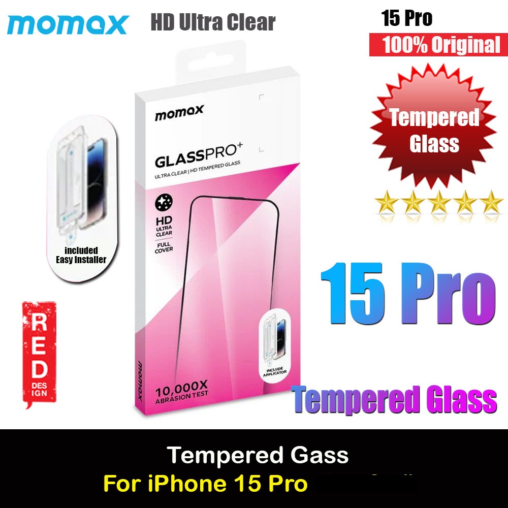 Picture of Momax 3D Full Coverage Tempered Glass Screen Protector for Apple iPhone 15 Pro Max 6.7  with Easy DIY Installation Kit Helper  (HD Ultra Clear Black) Apple iPhone 15 Pro Max 6.7- Apple iPhone 15 Pro Max 6.7 Cases, Apple iPhone 15 Pro Max 6.7 Covers, iPad Cases and a wide selection of Apple iPhone 15 Pro Max 6.7 Accessories in Malaysia, Sabah, Sarawak and Singapore 