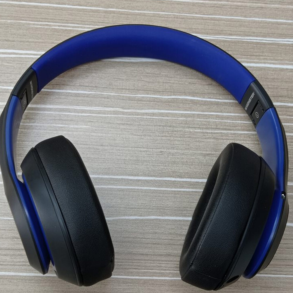 Picture of MONSTER N Tune 450 Over Ear High Quality Sound Bluetooth Wireless Headphone Headset Headphone with soft over ear cushion (Blue)