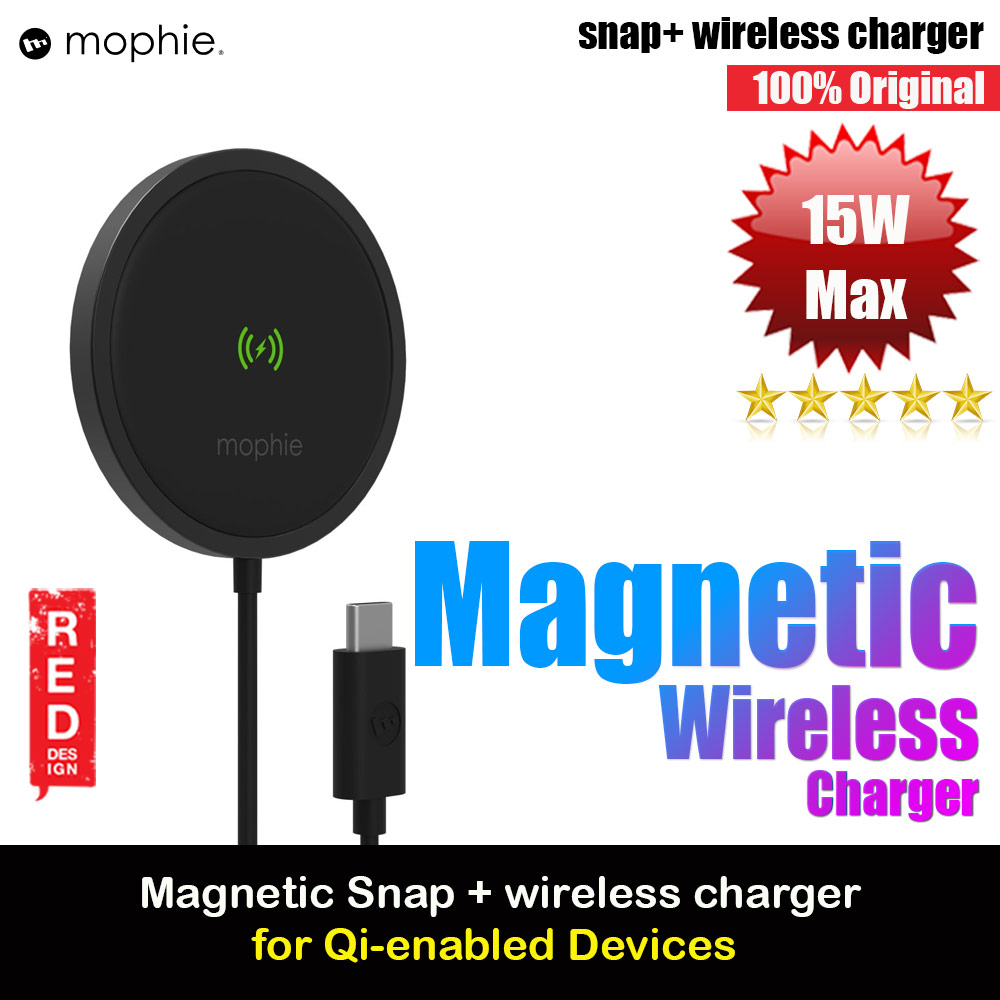 Picture of Mophie Snap 15W Magnetic Wireless Charger (Black) Red Design- Red Design Cases, Red Design Covers, iPad Cases and a wide selection of Red Design Accessories in Malaysia, Sabah, Sarawak and Singapore 
