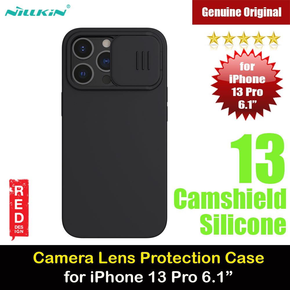 Picture of Nillkin Camshield Silky Silicone Soft Feel Hard Case with Sliding Camera Lens Protection Cover for iPhone 13 Pro 6.1 (Black) Apple iPhone 13 Pro 6.1- Apple iPhone 13 Pro 6.1 Cases, Apple iPhone 13 Pro 6.1 Covers, iPad Cases and a wide selection of Apple iPhone 13 Pro 6.1 Accessories in Malaysia, Sabah, Sarawak and Singapore 