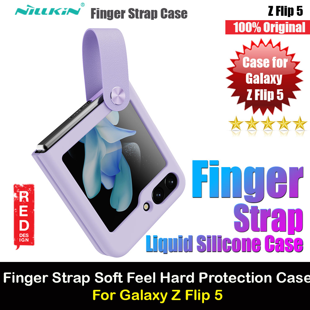 Picture of Nillkin Finger Strap Liquid SIlicone Protection Case for Samsung Galaxy Z Flip 5 (Purple) Samsung Galaxy Z Flip 5- Samsung Galaxy Z Flip 5 Cases, Samsung Galaxy Z Flip 5 Covers, iPad Cases and a wide selection of Samsung Galaxy Z Flip 5 Accessories in Malaysia, Sabah, Sarawak and Singapore 