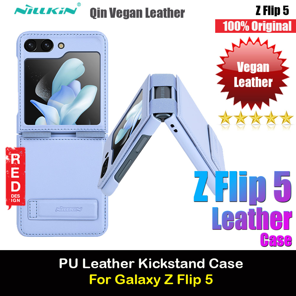 Picture of Nillkin Qin Slim and Light PU Vegan Leather and PC Protection Case for Samsung Galaxy Z Flip 5 (Purple) Samsung Galaxy Z Flip 5- Samsung Galaxy Z Flip 5 Cases, Samsung Galaxy Z Flip 5 Covers, iPad Cases and a wide selection of Samsung Galaxy Z Flip 5 Accessories in Malaysia, Sabah, Sarawak and Singapore 