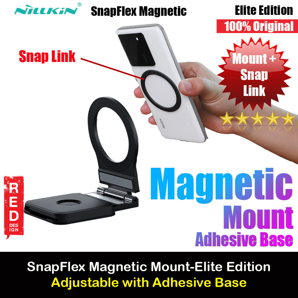 Picture of Nillkin SnapFlex Magnetic Mount Holder Adjustable Detachable Magsafe Compatible (Elite Edition with Snap Link) Red Design- Red Design Cases, Red Design Covers, iPad Cases and a wide selection of Red Design Accessories in Malaysia, Sabah, Sarawak and Singapore 