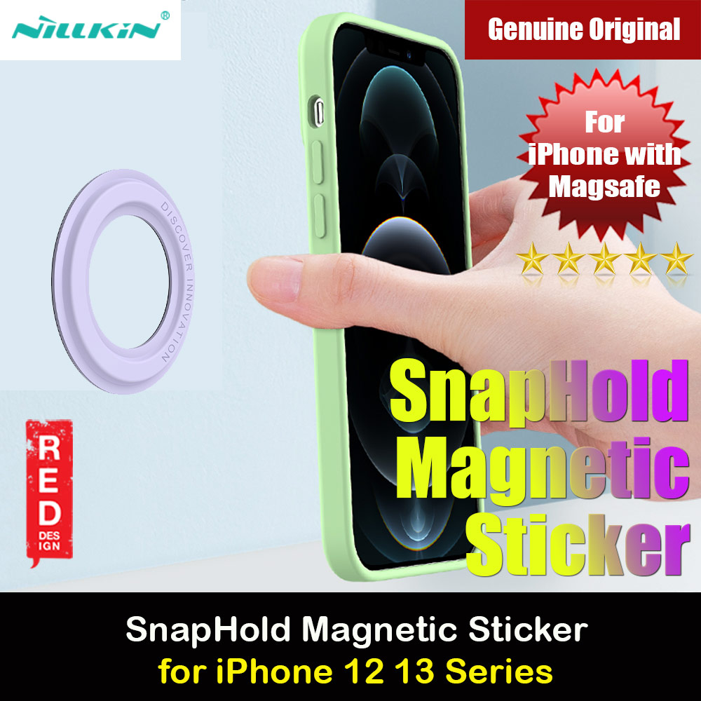 Picture of Nillkin Snap Hold Magnetic Sticker Wall Mount Compatible MagSafe Universal Wall Mount Car Dashboard Magnetic Mount for iPhone 12 Pro Max iPhone 13 Pro Max (Purple Lavender) Apple iPhone 12 6.1- Apple iPhone 12 6.1 Cases, Apple iPhone 12 6.1 Covers, iPad Cases and a wide selection of Apple iPhone 12 6.1 Accessories in Malaysia, Sabah, Sarawak and Singapore 