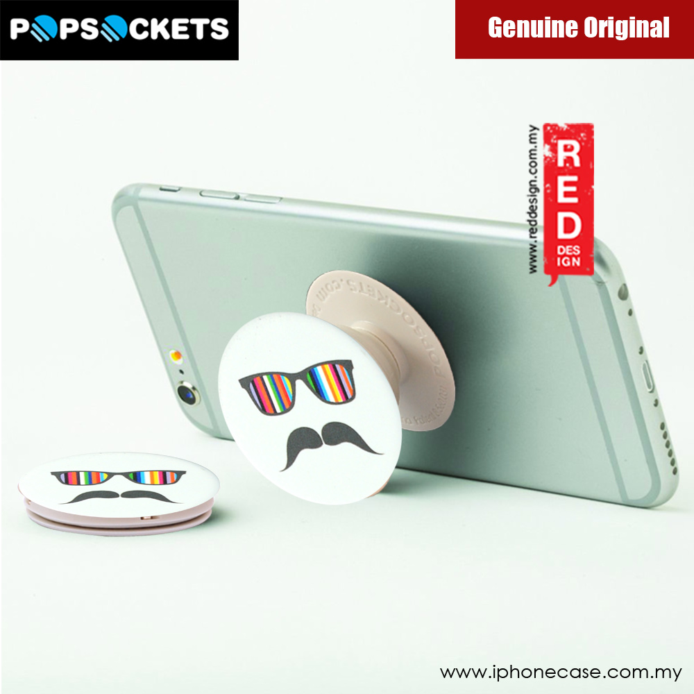 Picture of Popsockets A Phone Grip A Phone Stand An Earbud Management System (Mustache Rainbow) Red Design- Red Design Cases, Red Design Covers, iPad Cases and a wide selection of Red Design Accessories in Malaysia, Sabah, Sarawak and Singapore 