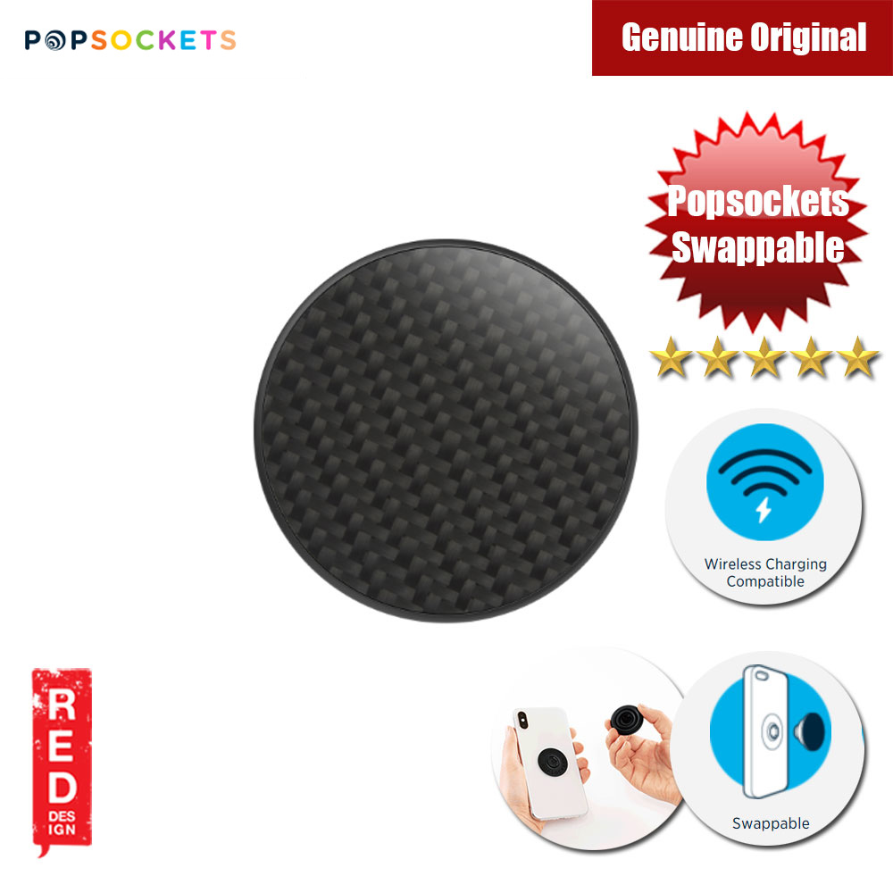 Picture of Popsockets PopGrip Swappable Premium Collection (Genuine Carbon Fiber)