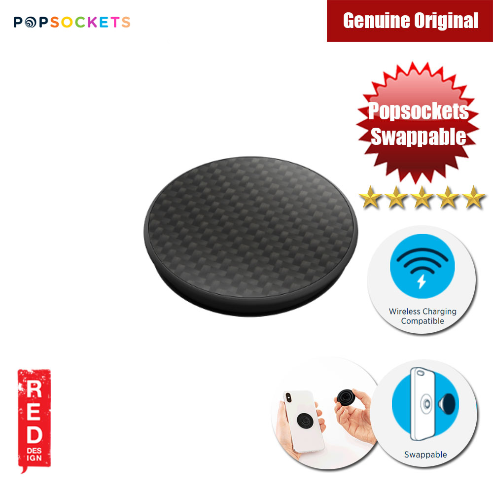 Picture of Popsockets PopGrip Swappable Premium Collection (Genuine Carbon Fiber)