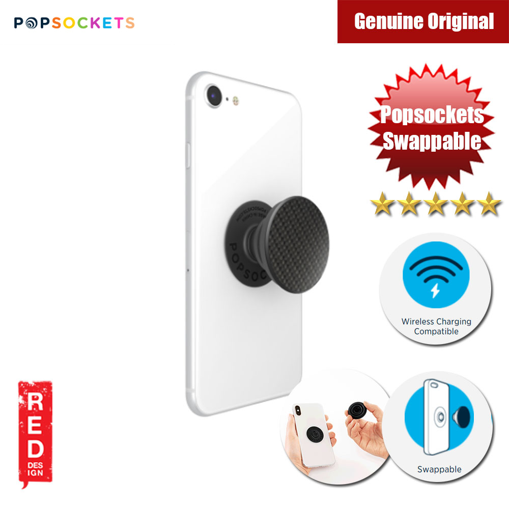 Picture of Popsockets PopGrip Swappable Premium Collection (Genuine Carbon Fiber)