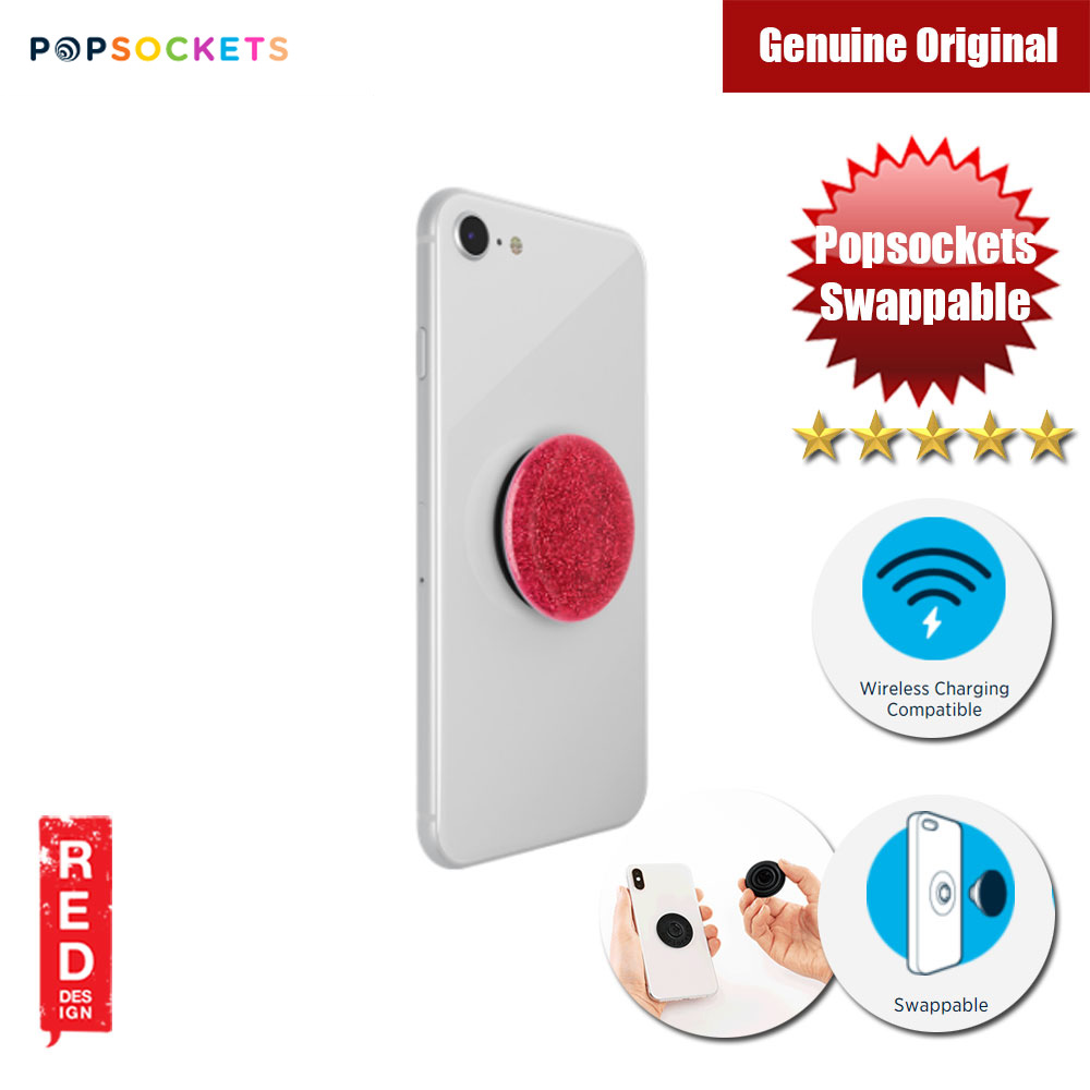 Picture of Popsockets PopGrip Swappable Premium Collection (Glitter Red)