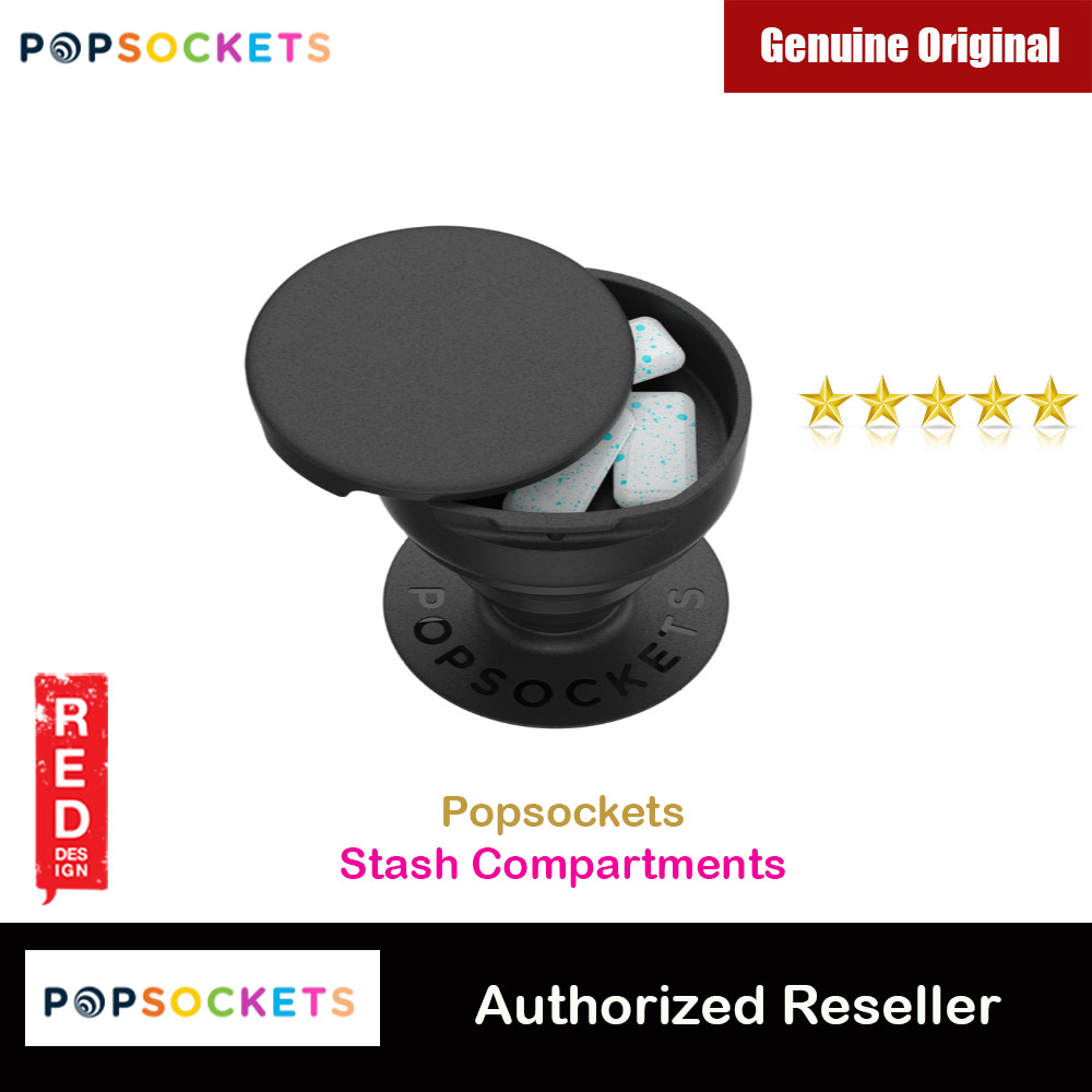 Picture of Popsockets PopGrip Stash Compartments for Gum Pills（Black) Red Design- Red Design Cases, Red Design Covers, iPad Cases and a wide selection of Red Design Accessories in Malaysia, Sabah, Sarawak and Singapore 