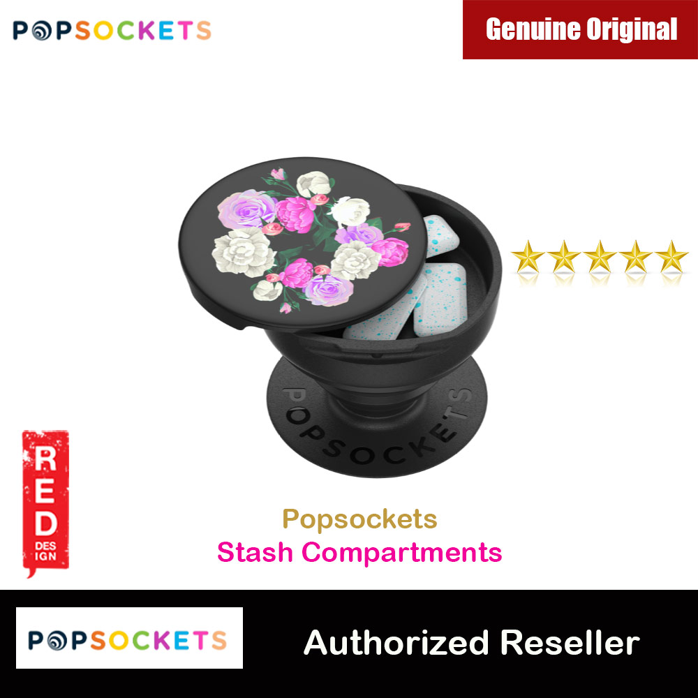 Picture of Popsockets PopGrip Stash Compartments for Gum Pills（Vintage Bouquet) Red Design- Red Design Cases, Red Design Covers, iPad Cases and a wide selection of Red Design Accessories in Malaysia, Sabah, Sarawak and Singapore 