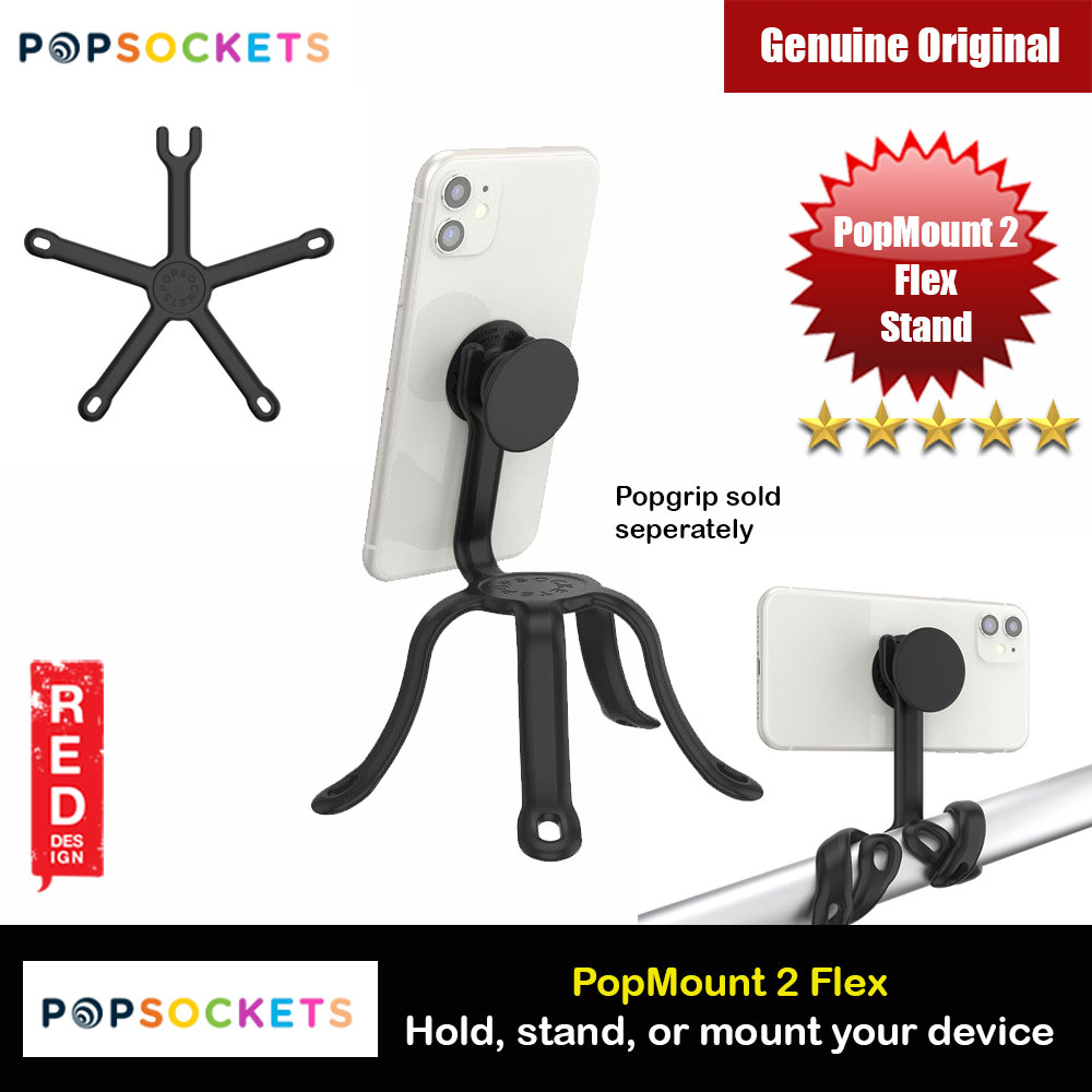 Picture of Popsockets PopMount 2 Flex  Flexible Stand Hold Stand Mount your device anywhere any position creation and on the go photography as Tripod desk mount (Black) Red Design- Red Design Cases, Red Design Covers, iPad Cases and a wide selection of Red Design Accessories in Malaysia, Sabah, Sarawak and Singapore 