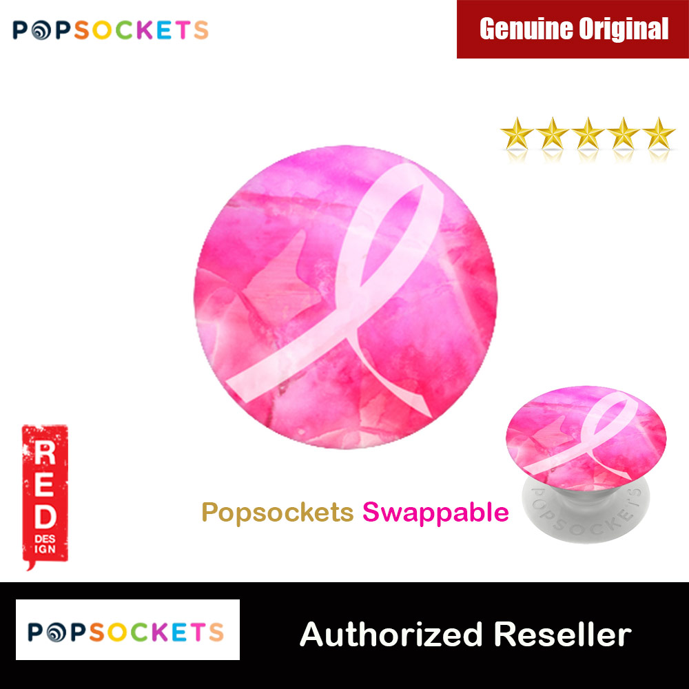 Picture of Popsockets PopGrip Swappable Collection (Breast Cancer Research Foundation BCRF Ribbon) Red Design- Red Design Cases, Red Design Covers, iPad Cases and a wide selection of Red Design Accessories in Malaysia, Sabah, Sarawak and Singapore 