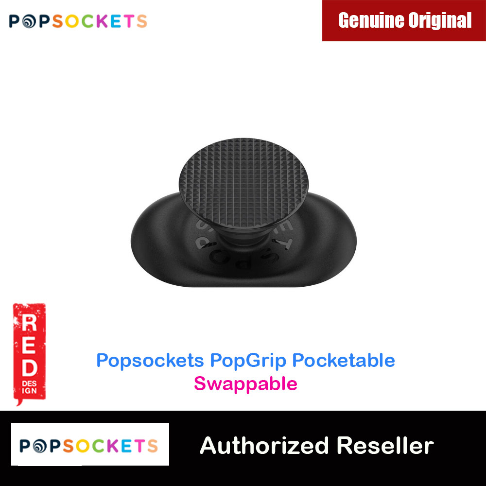 Picture of Popsockets PopGrip Swappable Pocketable (Knurled Black) Red Design- Red Design Cases, Red Design Covers, iPad Cases and a wide selection of Red Design Accessories in Malaysia, Sabah, Sarawak and Singapore 