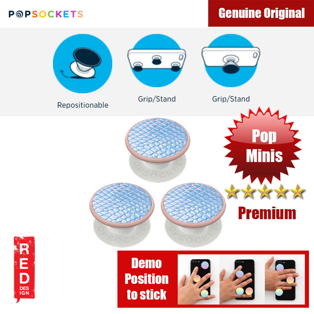 Picture of Popsockets PopMinis Triple Premium (Iridescent Snake) Red Design- Red Design Cases, Red Design Covers, iPad Cases and a wide selection of Red Design Accessories in Malaysia, Sabah, Sarawak and Singapore 
