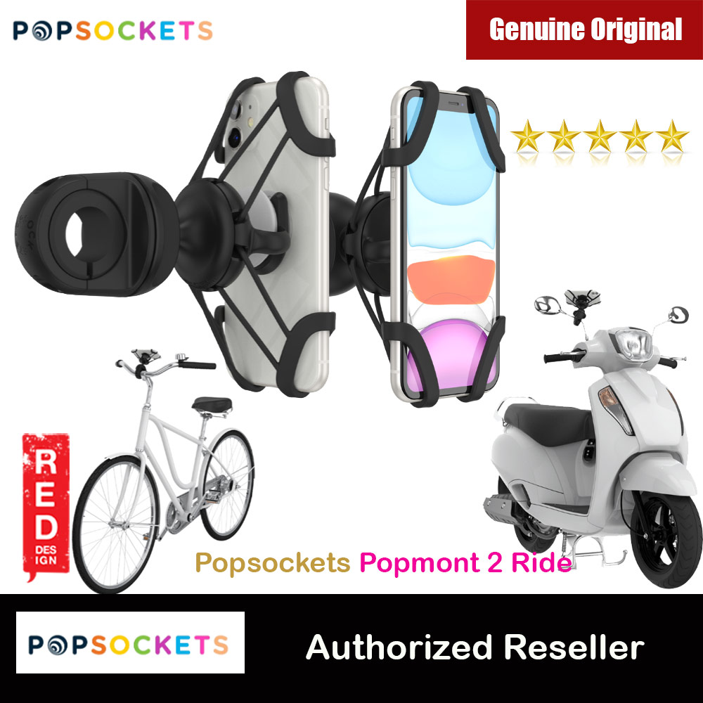 Picture of Popsockets Popmount 2 Ride Scooter and Bicycle Phone Mount (Black) Red Design- Red Design Cases, Red Design Covers, iPad Cases and a wide selection of Red Design Accessories in Malaysia, Sabah, Sarawak and Singapore 