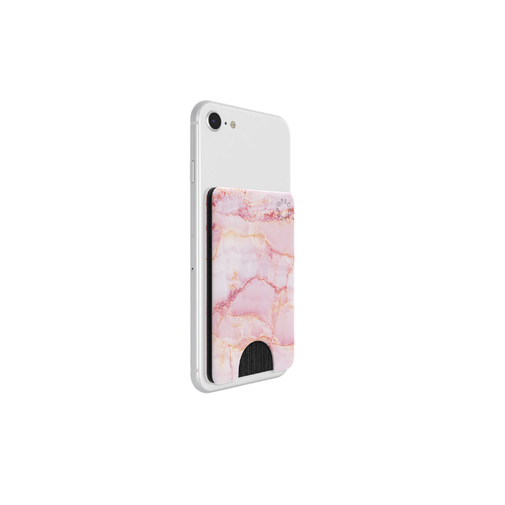 Picture of Popsocket Popwallet Card Holder Credit Card Holder Parking Ticket Holder Card Wallet (Pink Marble)