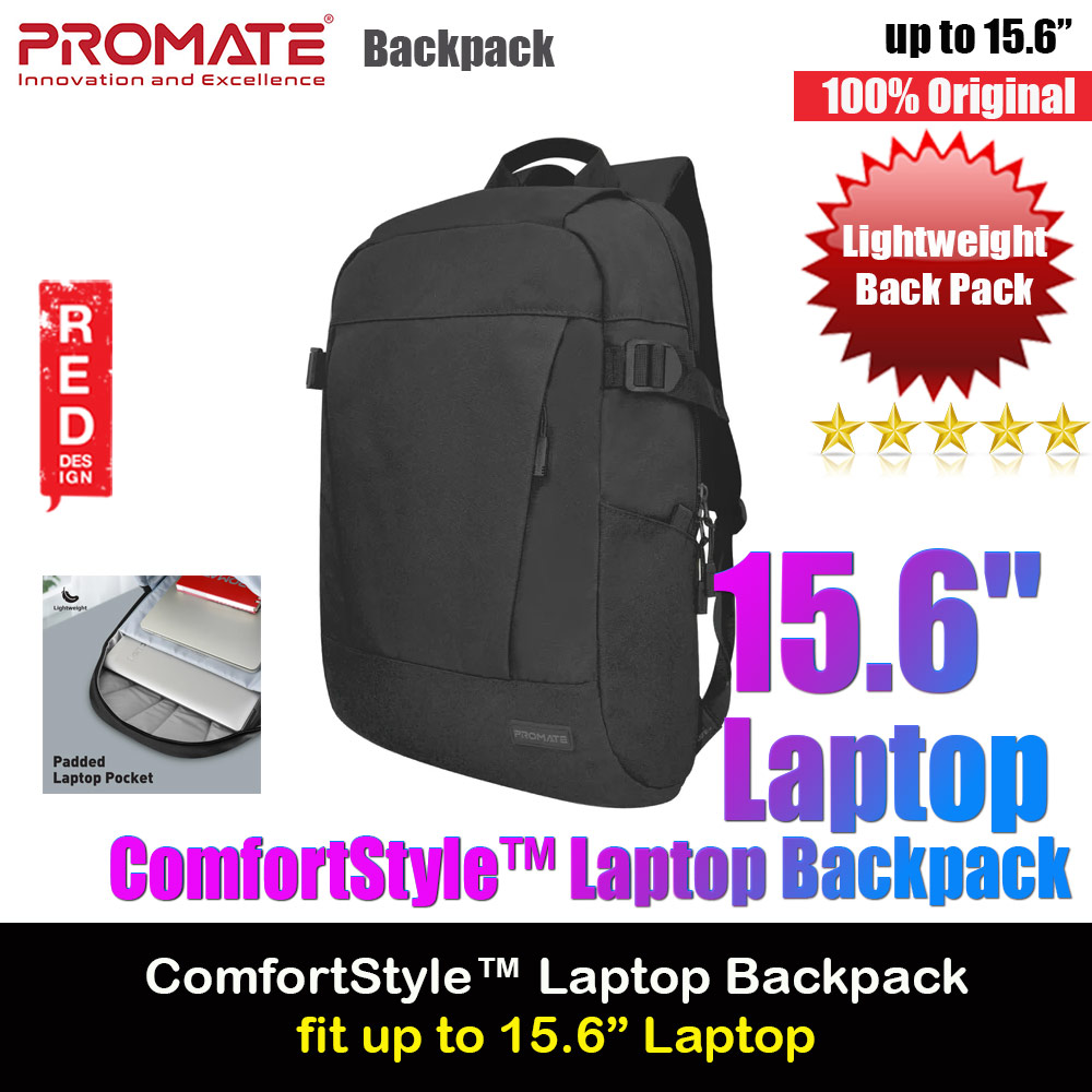 Picture of Promate Birger ComfortStyle™ Laptop Backpack with Large Compartments for Laptop up to 15.6" inches (Black) Red Design- Red Design Cases, Red Design Covers, iPad Cases and a wide selection of Red Design Accessories in Malaysia, Sabah, Sarawak and Singapore 