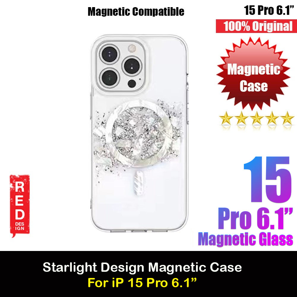 Picture of Red Design Choices Starlight Shining Magnetic Magsafe Compatible Case for Apple iPhone 15 Pro 6.1 (Silver) Apple iPhone 15 Pro 6.1- Apple iPhone 15 Pro 6.1 Cases, Apple iPhone 15 Pro 6.1 Covers, iPad Cases and a wide selection of Apple iPhone 15 Pro 6.1 Accessories in Malaysia, Sabah, Sarawak and Singapore 