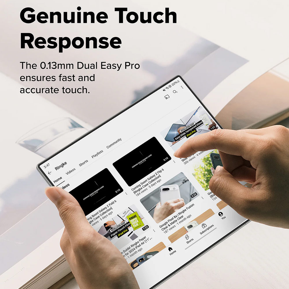 Picture of Samsung Galaxy Z Fold 7 Screen Protector | Ringke 3 in 1 Screen Protector Dual Easy Film Interior Screen Protector Display Cover Tempered Glass Hinge Protector for Samsung Galaxy Z Fold 7
