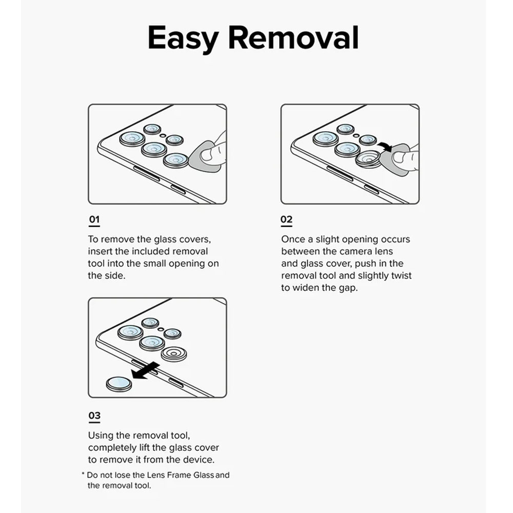 Picture of Samsung Galaxy A54 5G | Ringke Camera Lens Frame Glass for Samsung Galaxy A54 5G (Black)