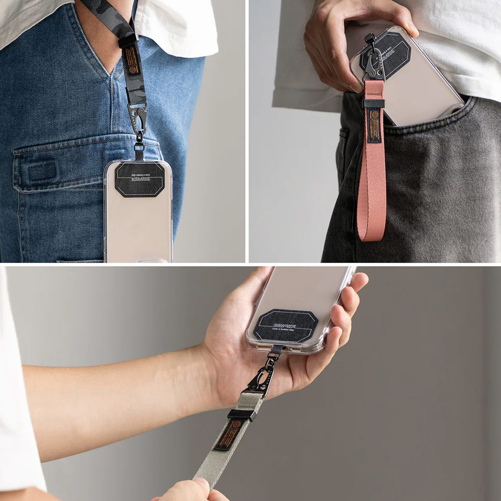 Picture of Ringke Hand Strap Tough All Purpose Heavy Duty Tactical Carabiner Clasp for Smartphone (Black)