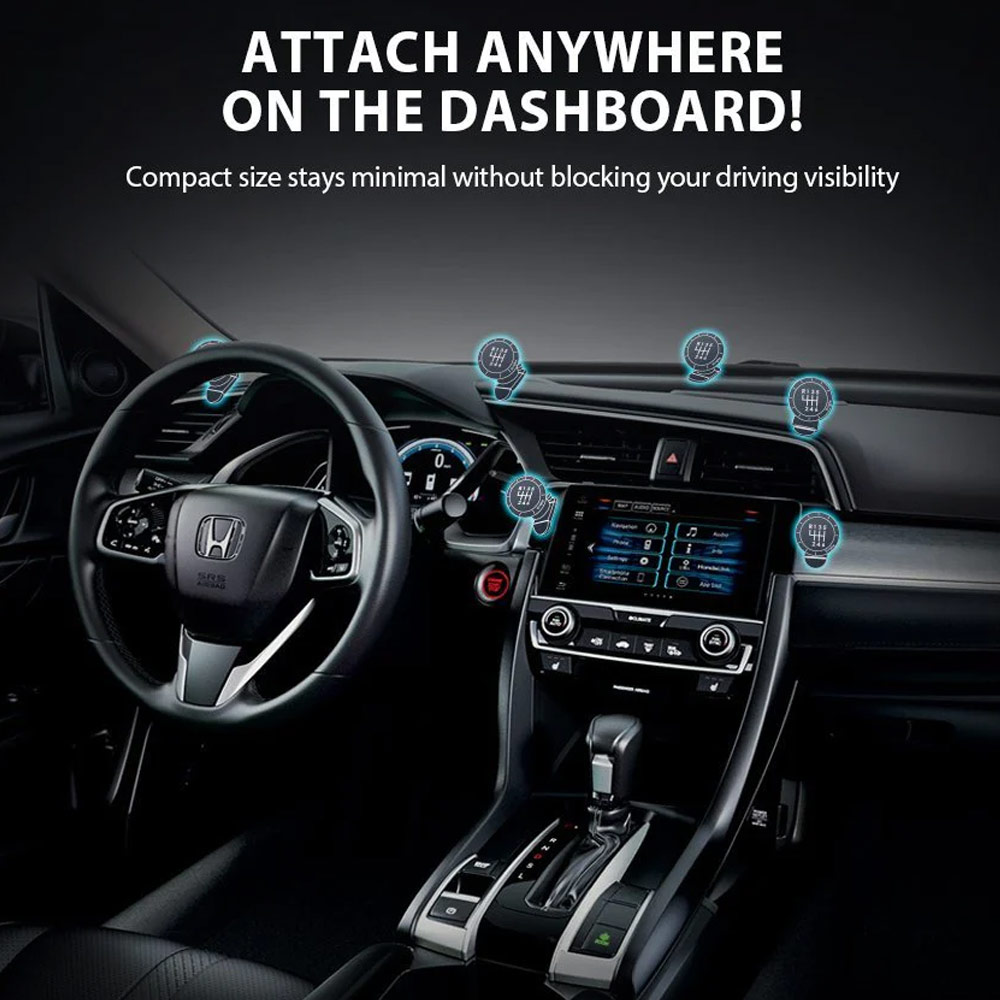 Picture of Ringke Magnetic Gear Car Mount for Smartphone (Black)