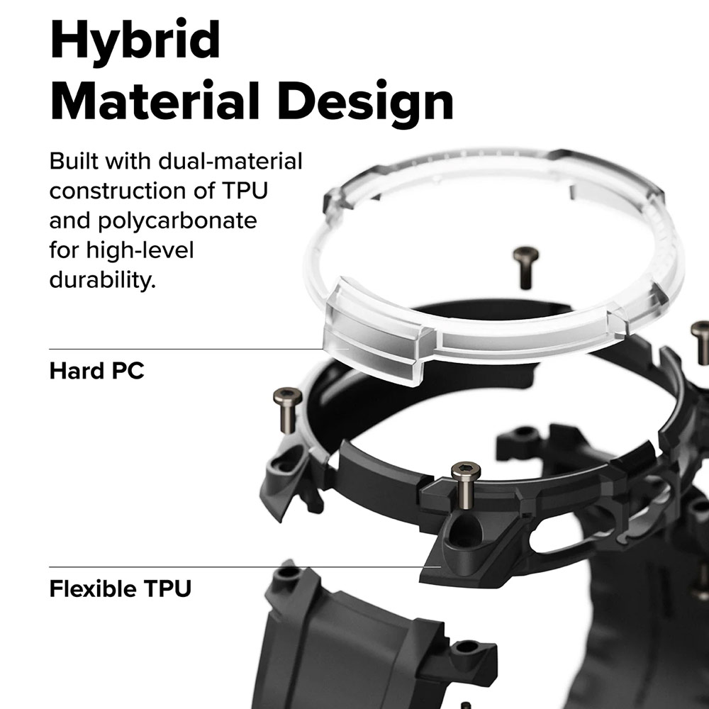 Picture of Samsung Galaxy Watch 8 Classic 46mm Case | Ringke Case and Band Strap Rugged Gear for Samsung Galaxy Watch 8 Classic 46mm (Black)