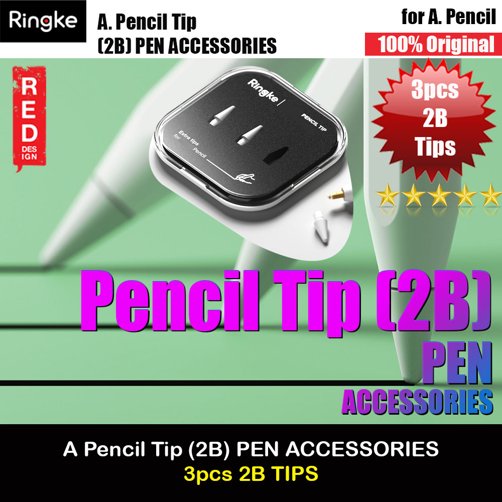 Picture of Ringke Pencil Tip (2B) 3pcs Red Design- Red Design Cases, Red Design Covers, iPad Cases and a wide selection of Red Design Accessories in Malaysia, Sabah, Sarawak and Singapore 