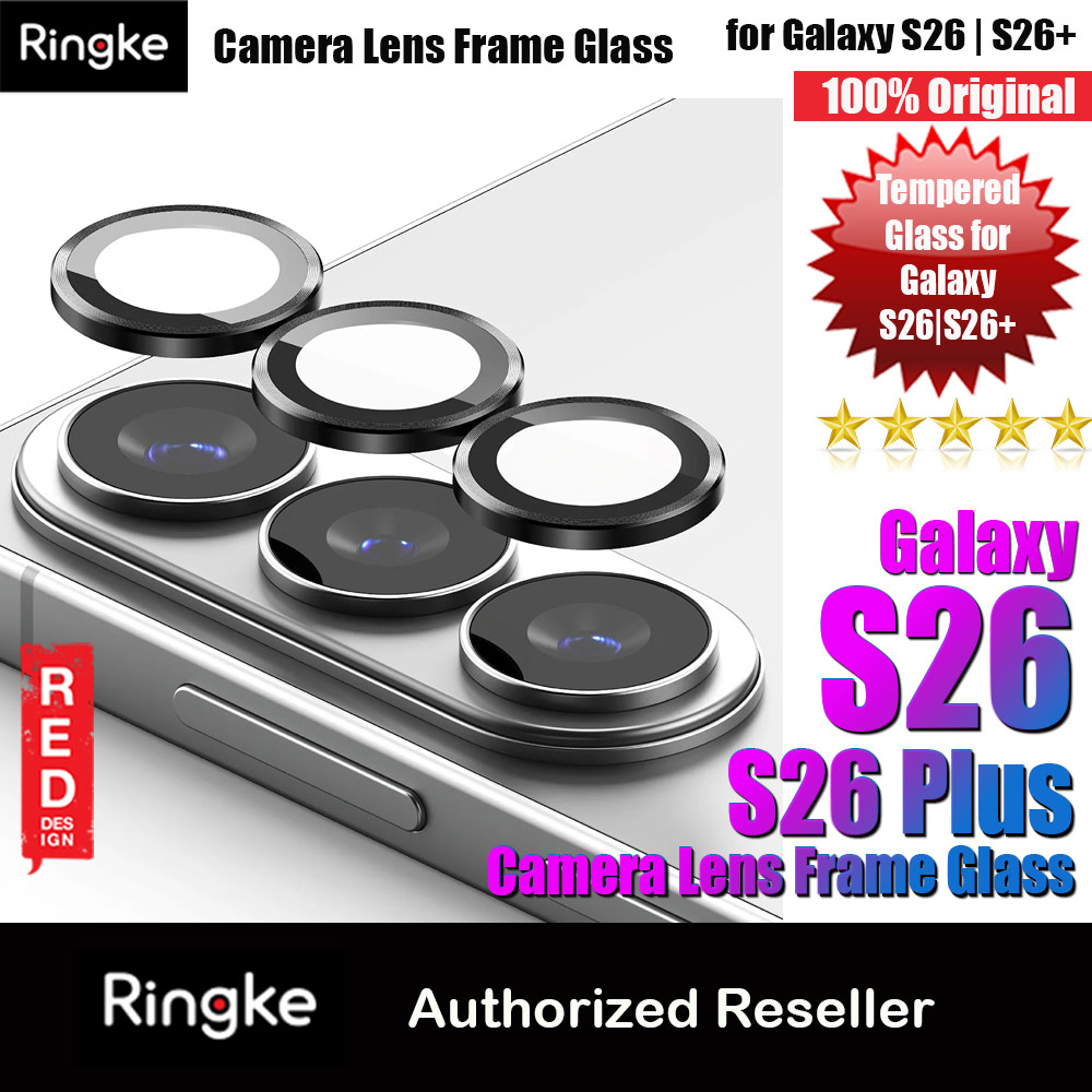 Picture of Ringke Camera Lens Frame Glass Protector with Easy Installation for Samsung Galaxy S26 S26 Plus(Black) Samsung Galaxy S26- Samsung Galaxy S26 Cases, Samsung Galaxy S26 Covers, iPad Cases and a wide selection of Samsung Galaxy S26 Accessories in Malaysia, Sabah, Sarawak and Singapore 