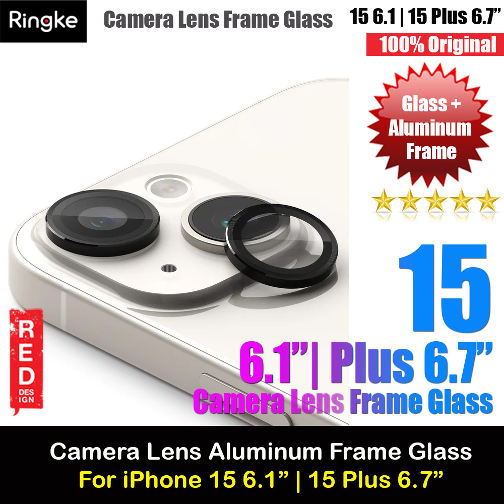 Picture of Ringke Camera Lens Aluminum Frame Glass for Apple iPhone 15 6.1 iPhone 15 Plus 6.7 (Black) Apple iPhone 15 6.1- Apple iPhone 15 6.1 Cases, Apple iPhone 15 6.1 Covers, iPad Cases and a wide selection of Apple iPhone 15 6.1 Accessories in Malaysia, Sabah, Sarawak and Singapore 