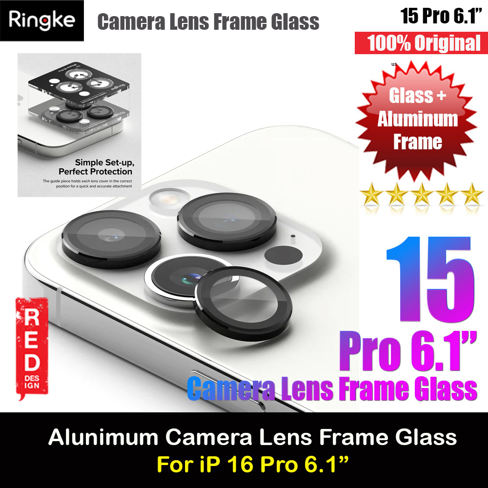 Picture of Ringke Camera Lens Aluminum Frame Glass for Apple iPhone 15 Pro 6.1 (Black) Apple iPhone 15 Pro 6.1- Apple iPhone 15 Pro 6.1 Cases, Apple iPhone 15 Pro 6.1 Covers, iPad Cases and a wide selection of Apple iPhone 15 Pro 6.1 Accessories in Malaysia, Sabah, Sarawak and Singapore 