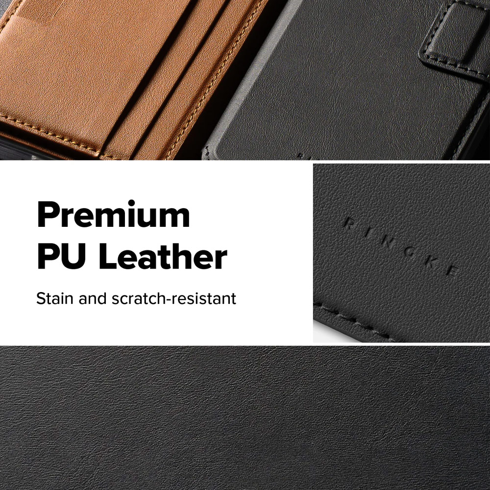 Picture of Samsung Galaxy S26 Ultra | Ringke Folio Grip Wallet Magnetic Flip Cover Card Holder for Samsung Galaxy S26 Ultra (Black)