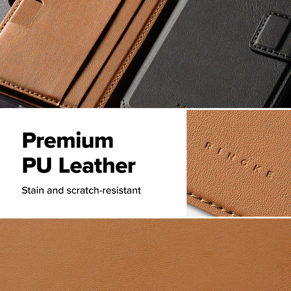 Picture of Samsung Galaxy S26 Ultra | Ringke Folio Grip Wallet Magnetic Flip Cover Card Holder for Samsung Galaxy S26 Ultra (Brown)