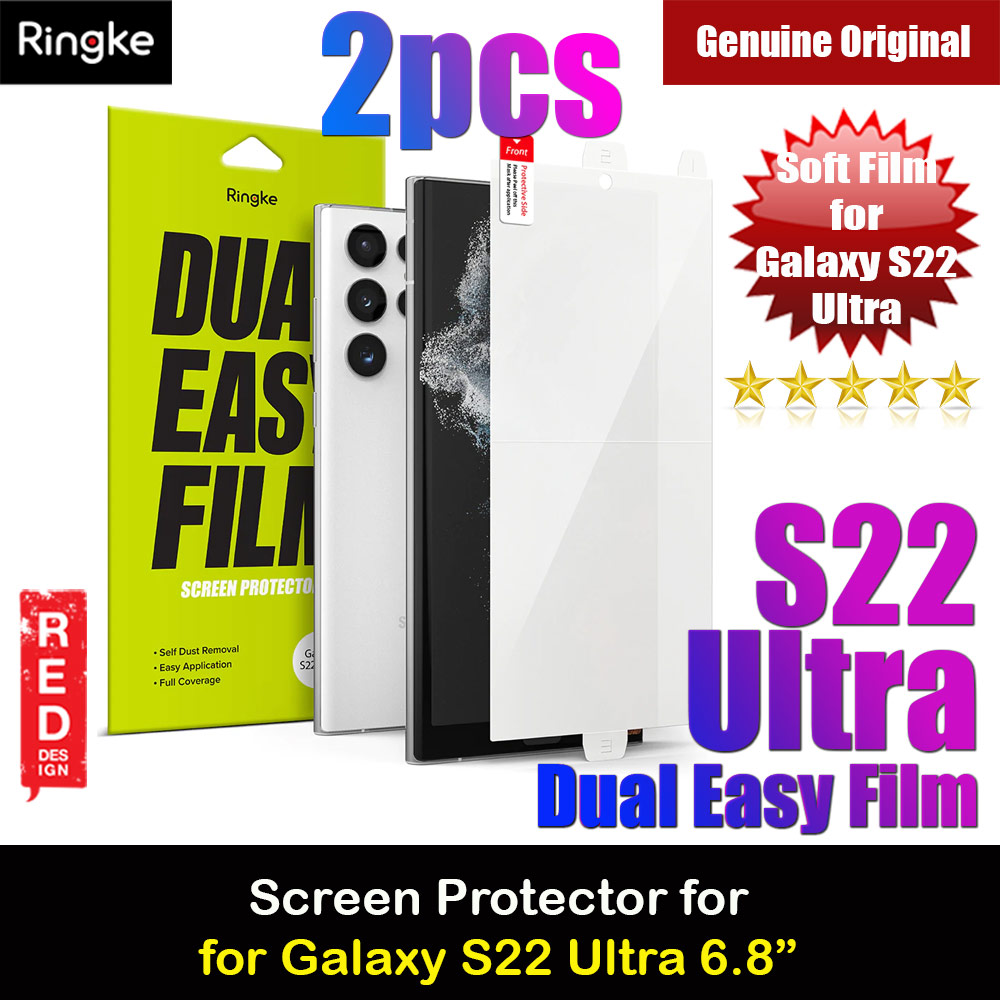 Picture of Ringke Dual Easy Film Screen Protector for Samsung Galaxy S22 Ultra 6.8 (2pcs) Samsung Galaxy S22 Ultra 5G 6.8- Samsung Galaxy S22 Ultra 5G 6.8 Cases, Samsung Galaxy S22 Ultra 5G 6.8 Covers, iPad Cases and a wide selection of Samsung Galaxy S22 Ultra 5G 6.8 Accessories in Malaysia, Sabah, Sarawak and Singapore 