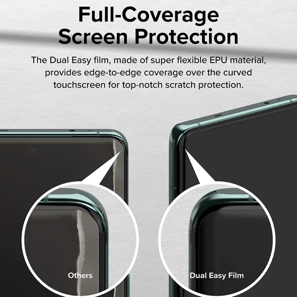 Picture of OnePlus 12 Screen Protector | Ringke Dual Easy Flim Screen Protector for OnePlus 12 (Clear) 2pcs