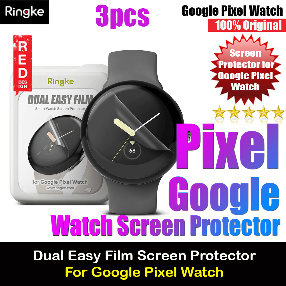 Picture of Ringke Dual Easy Film High Quality EPU Self Healing Anti Finger Print Soft Screen Protector for Google Pixel Watch 41mm (Clear) 3pcs Google Pixel Watch 41mm- Google Pixel Watch 41mm Cases, Google Pixel Watch 41mm Covers, iPad Cases and a wide selection of Google Pixel Watch 41mm Accessories in Malaysia, Sabah, Sarawak and Singapore 