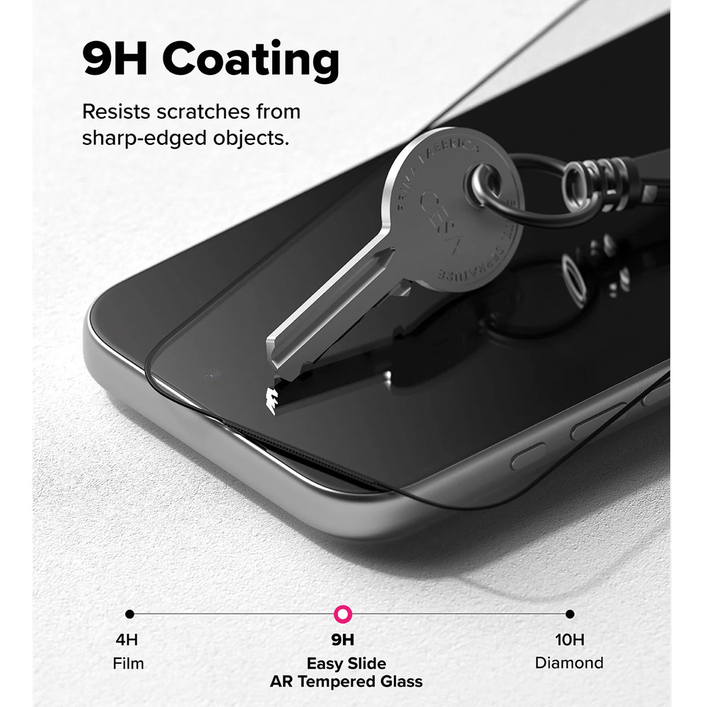 Picture of Apple iPhone 17 Pro 6.3 Screen Protector | Ringke Easy Slide Tempered Glass Screen Protector for iPhone 17 Pro Max 6.3 (Anti Reflection)