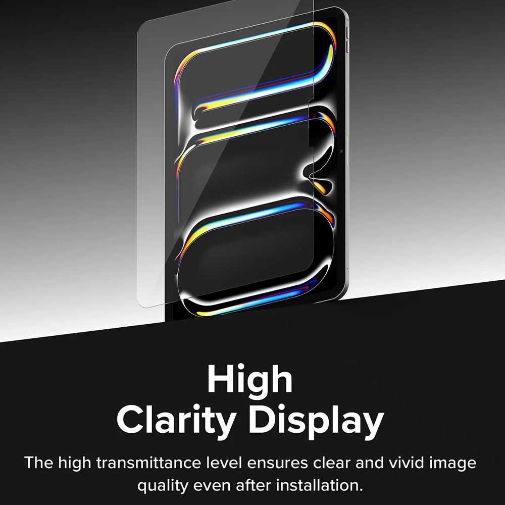 Picture of Apple iPad Pro 13 M4 2024 Screen Protector | Ringke Easy Slide Tempered Glass Screen Protector for iPad Pro 13" M4 7th Gen 2024 (Clear)