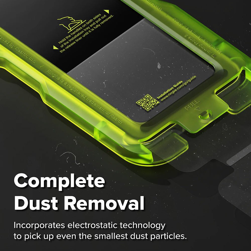 Picture of Nothing Phone 3 Screen Protector | Ringke Easy Slide Tempered Glass Screen Protector for Nothing Phone 3 (Clear) 2pcs