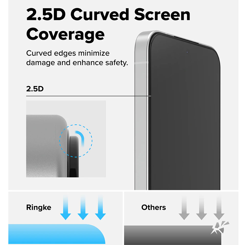 Picture of Xiaomi Poco F7 Screen Protector | Ringke Easy Slide Tempered Glass Screen Protector for Xiaomi Poco F7 (Clear) 2pcs