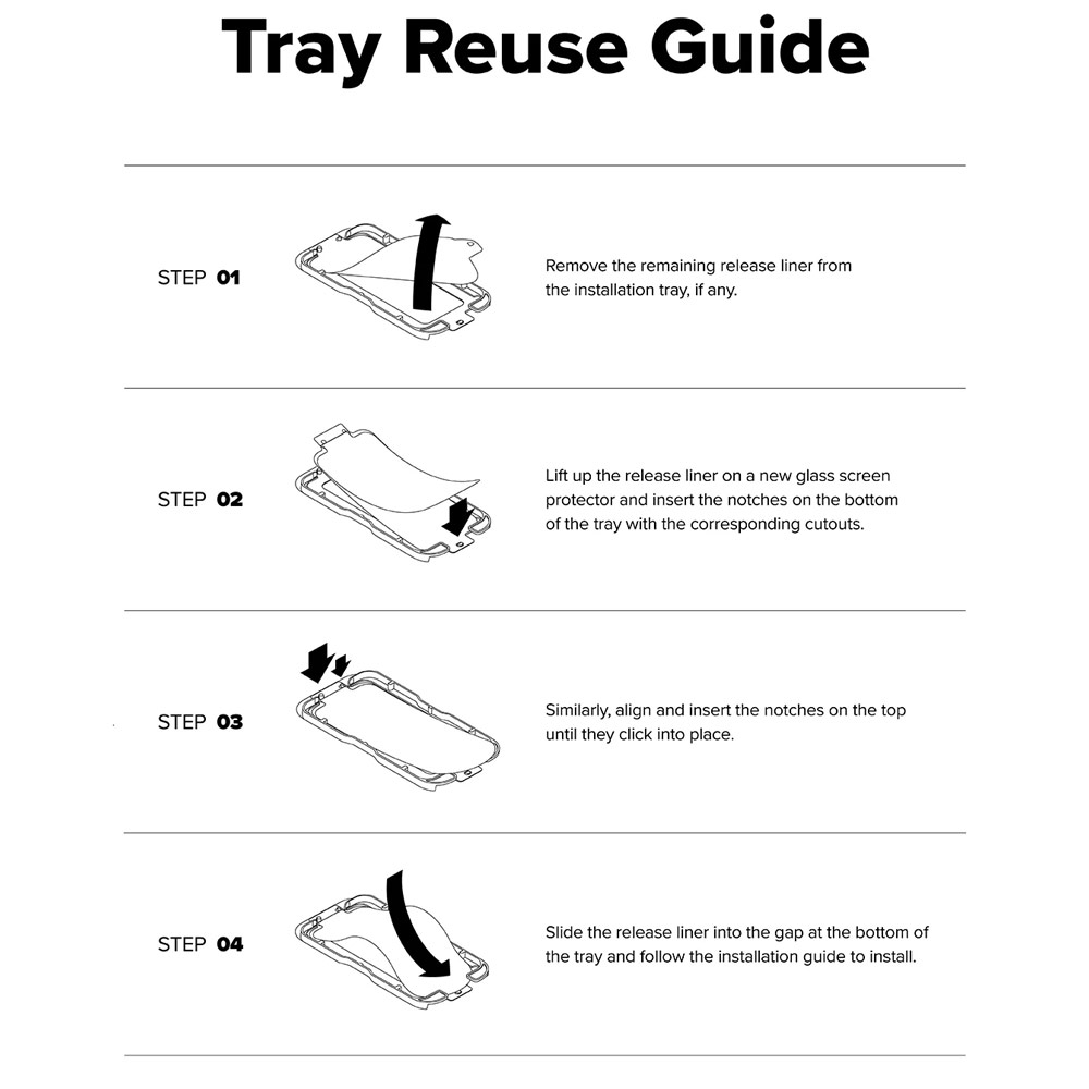 Picture of Xiaomi Poco F7 Screen Protector | Ringke Easy Slide Tempered Glass Screen Protector for Xiaomi Poco F7 (Clear) 2pcs