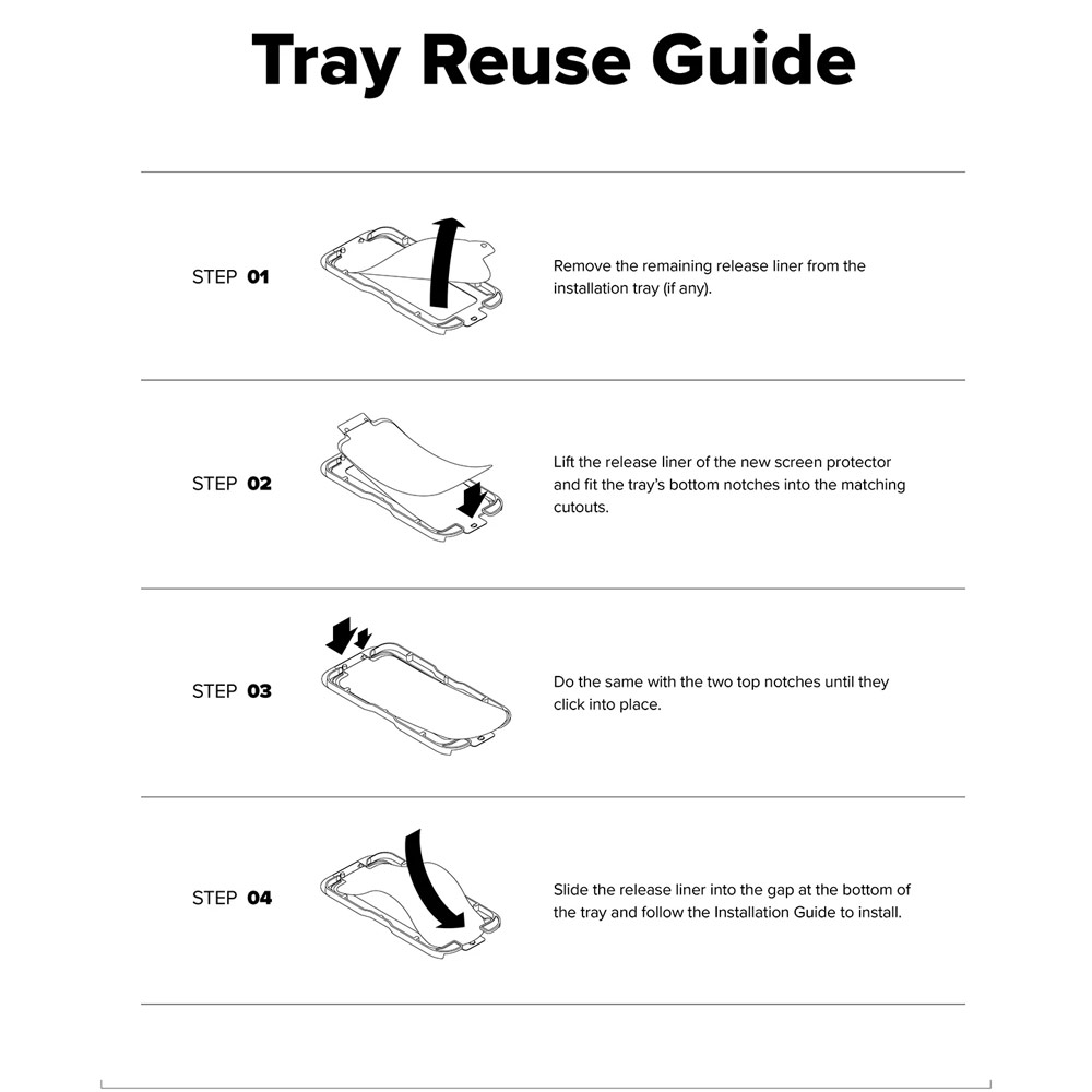 Picture of Samsung Galaxy S26 Screen Protector | Ringke Easy Slide Tempered Glass Screen Protector for Samsung Galaxy S26(Clear) 2pcs