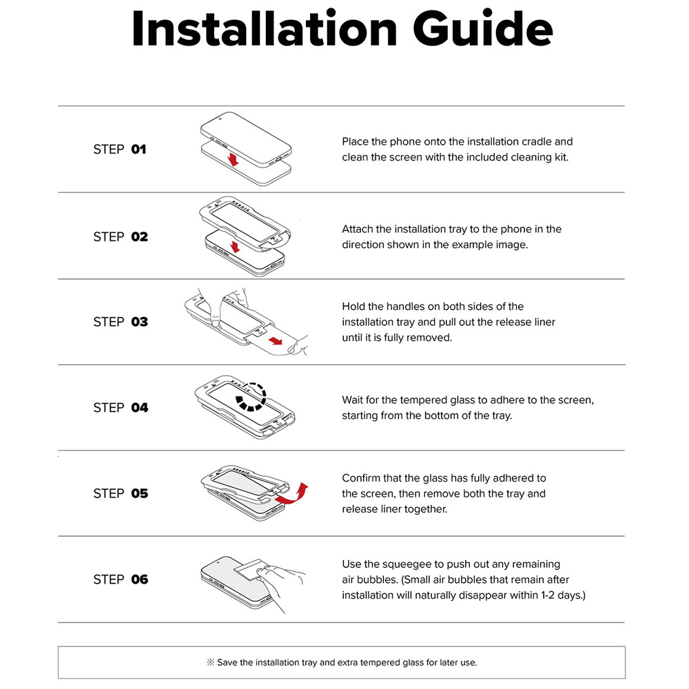 Picture of Samsung Galaxy S26 Ultra Screen Protector | Ringke Easy Slide Tempered Glass Screen Protector for Samsung Galaxy S26 Ultra (Clear) 2pcs
