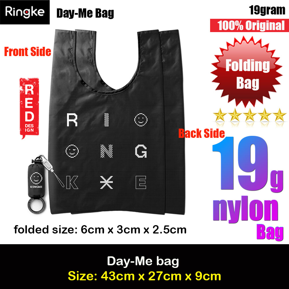 Picture of Ringke Day-Me Nylon Lightweight Easy Folding Hand Carry Bag (Pixel) Red Design- Red Design Cases, Red Design Covers, iPad Cases and a wide selection of Red Design Accessories in Malaysia, Sabah, Sarawak and Singapore 