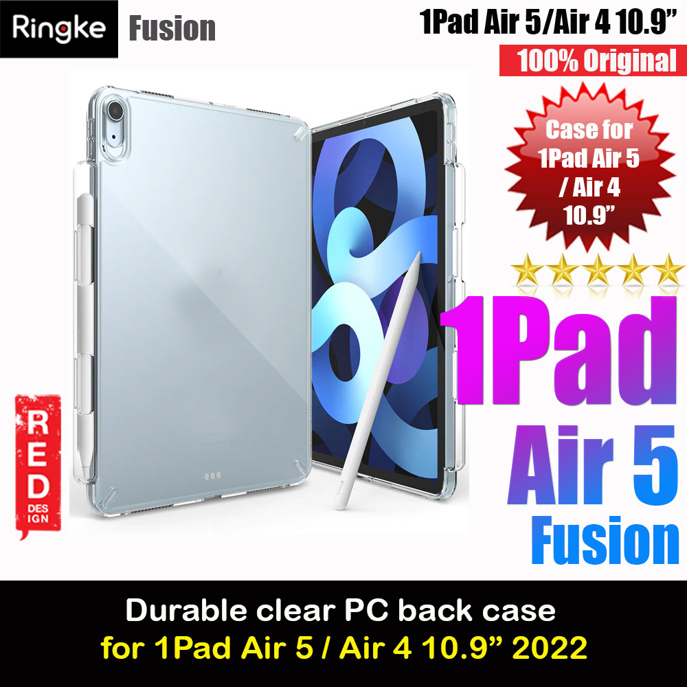 Picture of Ringke Fusion Clear Back Cover Case with Pencil Holder for iPad Air 5 2022 iPad Air 4 10.9 (Clear) Apple iPad Air 10.9 5th Gen 2022- Apple iPad Air 10.9 5th Gen 2022 Cases, Apple iPad Air 10.9 5th Gen 2022 Covers, iPad Cases and a wide selection of Apple iPad Air 10.9 5th Gen 2022 Accessories in Malaysia, Sabah, Sarawak and Singapore 