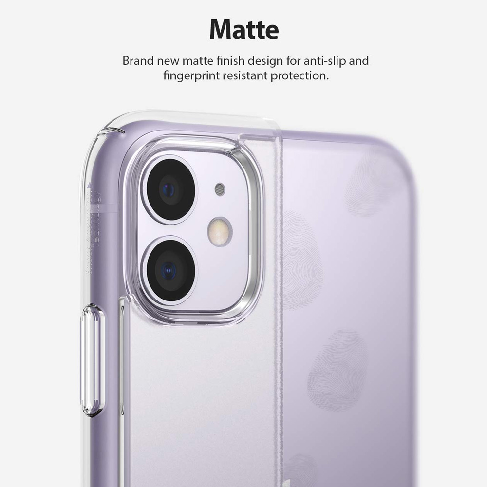 Picture of Apple iPhone 11 6.1  | Ringke Fusion Matte Anti Fingerprint Extreme Tough Protection for Apple iPhone 11 6.1 (Matte Clear)