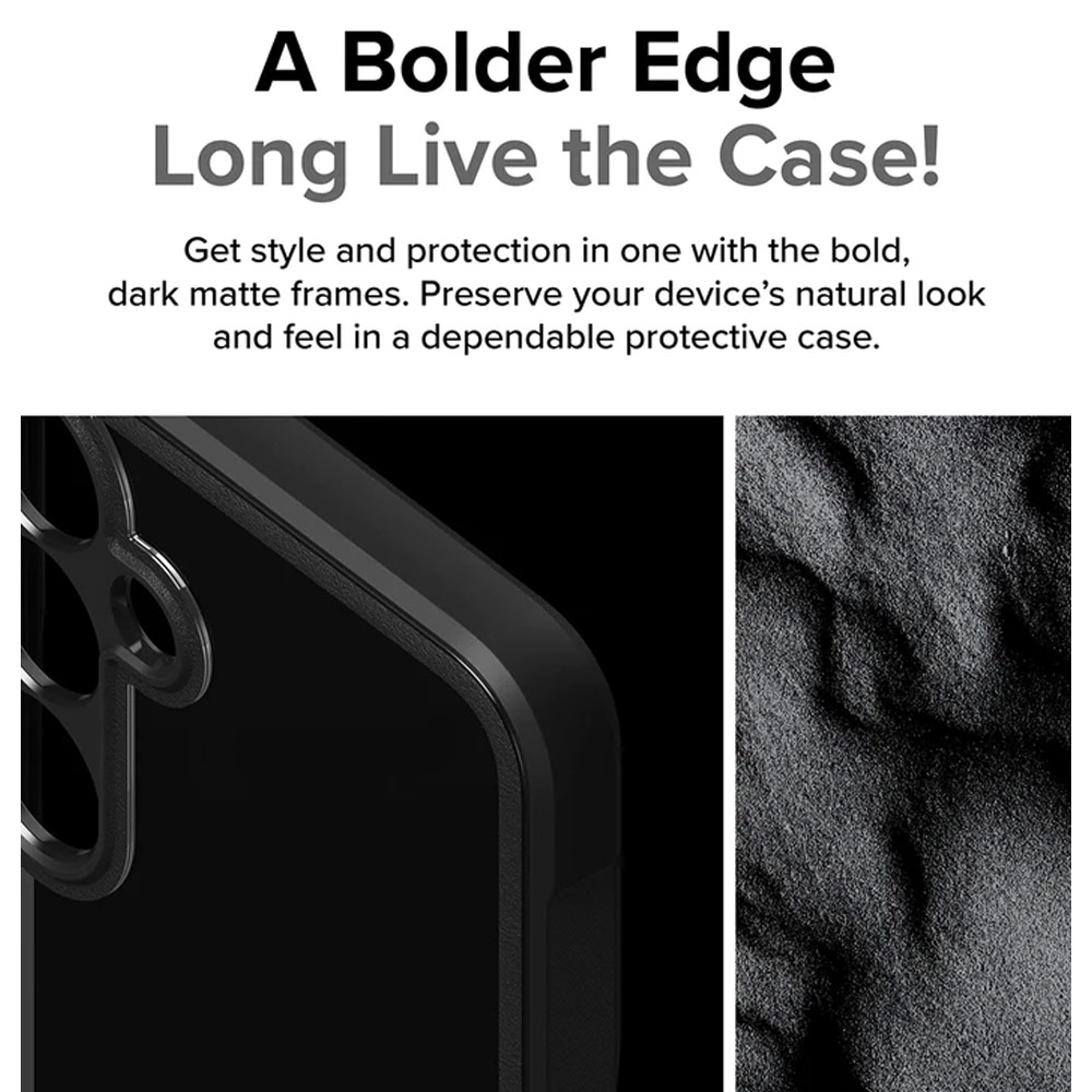 Picture of Samsung Galaxy S24 Case | Ringke Fusion Bold Drop Protection Case for Samsung Galaxy S24 (Black)